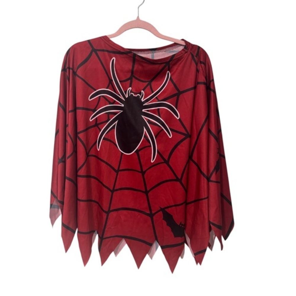 Womans Spider-Man spider web costume poncho one size